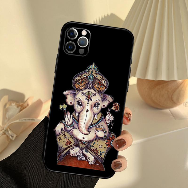 Ganesha The Hindu Phone Case For iPhone 15 14 13 12 11 16 17 Pro Max 13 Mini 15 16 Plus 16e 17 Air Cover Funda