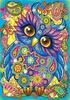 Haft Diamentowy Fantastyczna Sowa 30x40 Cm