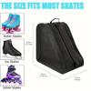 1pc Handheld Skate Bag, Three-Layer Large Capacity Skate Storage Bag, Thickened Skate Bag with Adjustable Shoulder Straps