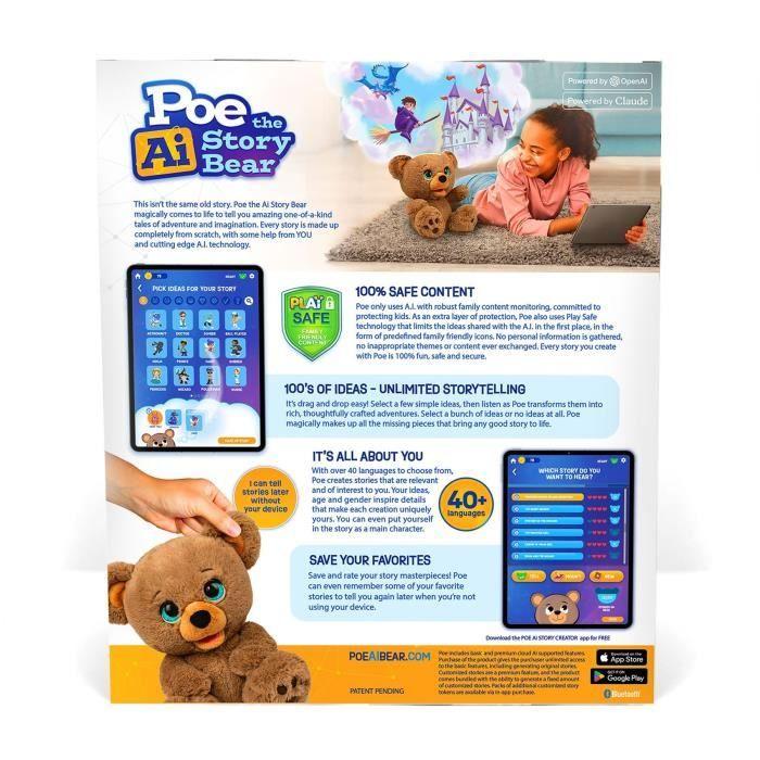 Peluche interactiva - GIOCHI PREZIOSI - Oso creador de historias Poe - A partir de 4 años - LAY00