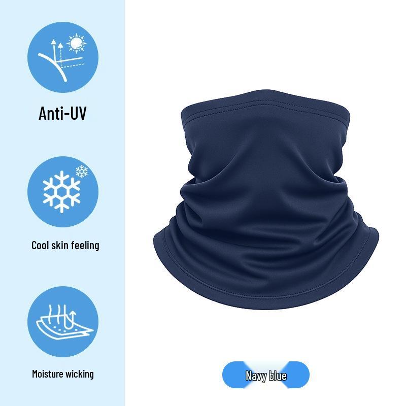 Dětský letní kreslený nákrčník z ledového hedvábí - UV ochrana a multifunkční šátek na hlavu pro cyklistiku