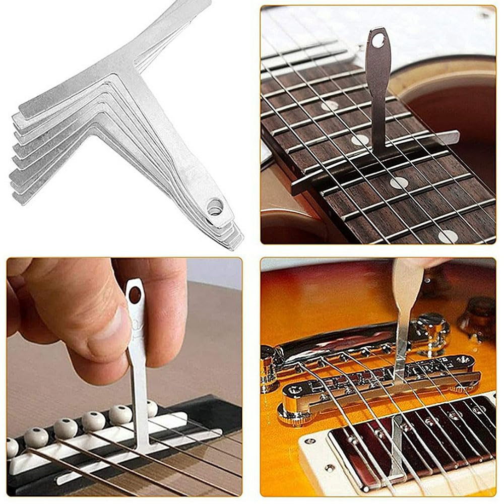 Guitar Maintenance Kit with Repair Guitar Cleaning Guitar and Bass Maintenance Includes Measuring Hex Bridge and Storage Bag 79-Piece Tools, Kit, Kit,