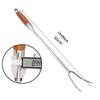 Carving Fork for Meat Easy to Clean and Use Multipurpose Kitchen Utensils Handheld 304 Stainless Steel for Serving Carving