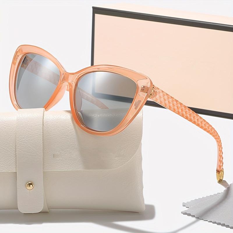 INS Vintage Cat Eye Sunglasses Women Flower Frame Gradient Sun Glasses Female Brand Designer Retro Shades Fashion Oculos De Sol