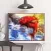 5D Diamond Embroidery Fish Cross Stitch Full Square Round Diamond Painting Animal Pictures Of Rhinestones Handmade Gift