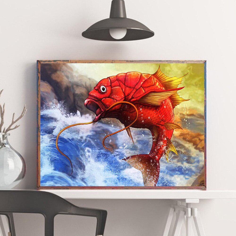 5D Diamond Embroidery Fish Cross Stitch Full Square Round Diamond Painting Animal Pictures Of Rhinestones Handmade Gift