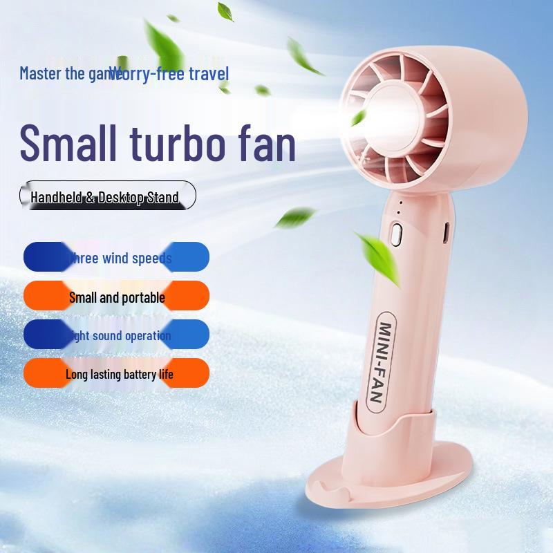 Powerful Hurricane T10: Compact Handheld Fan with Silent Large Wind for Home & Office Not Specified