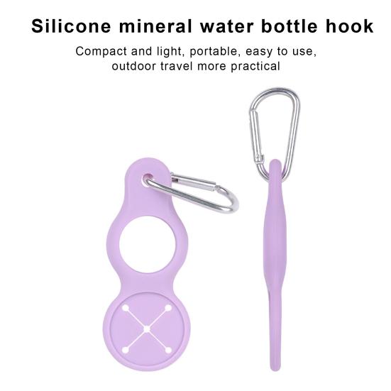 Nosič lahví na vodu Závěsná přezka Odolná proti opotřebení Lehká Mini velikost Venkovní cestovní silikonový držák láhve na vodu