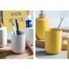 4 Pezzi Dispenser Sapone Bottiglia Detersivo Bagno Porta Spazzolino Tazza Set Scaffale Lozione