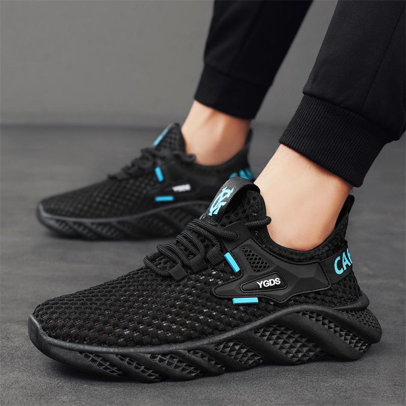 Neue Mode Herren Frühling und Sommer Low Top Bequeme Schuhe Atmungsaktive Freizeitsneaker