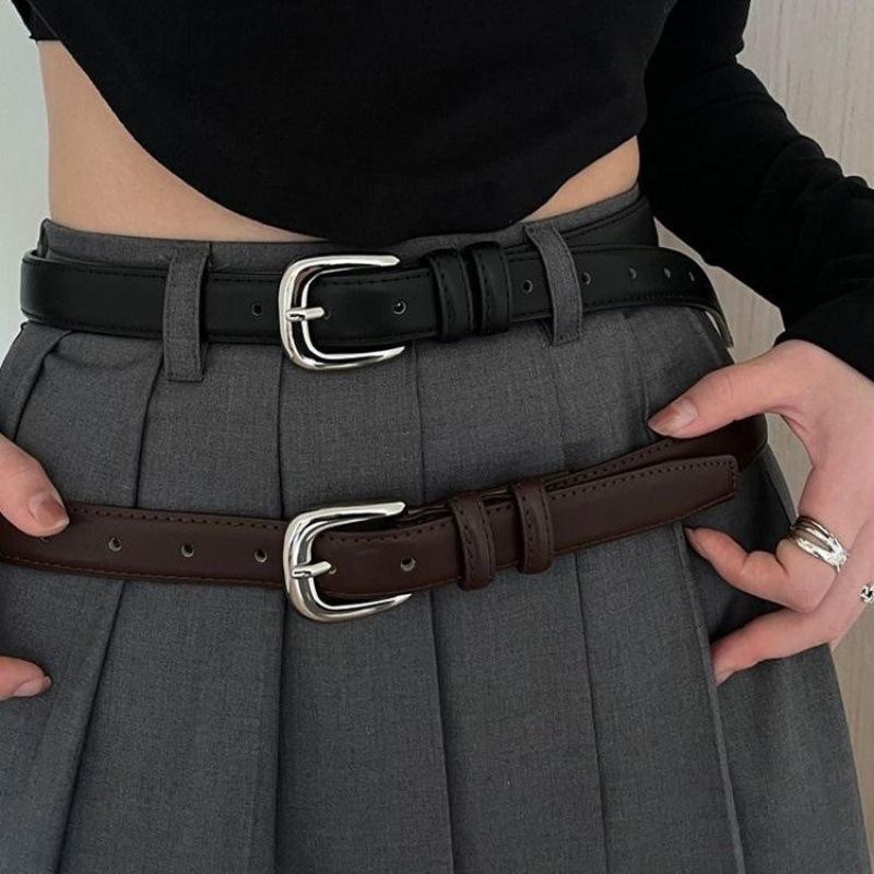 Womens Pu Stylish Leather Belt With Vintage Appeal Perfect For Outfits Summer