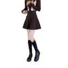 Women's Autumn College-Style Woolen Pleated A-Line Skirt (2025) - High-Waisted, Sweet & Spicy Short Skirt