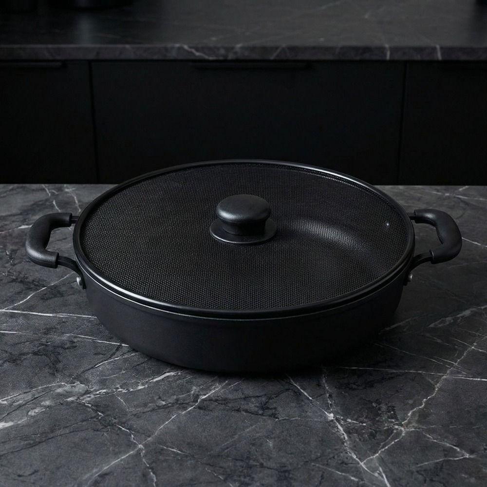 Fine Mesh Splatter Screen Anti-Splash Anti Grease Lid Practical Splash Guard Cover  Frying Pan Use