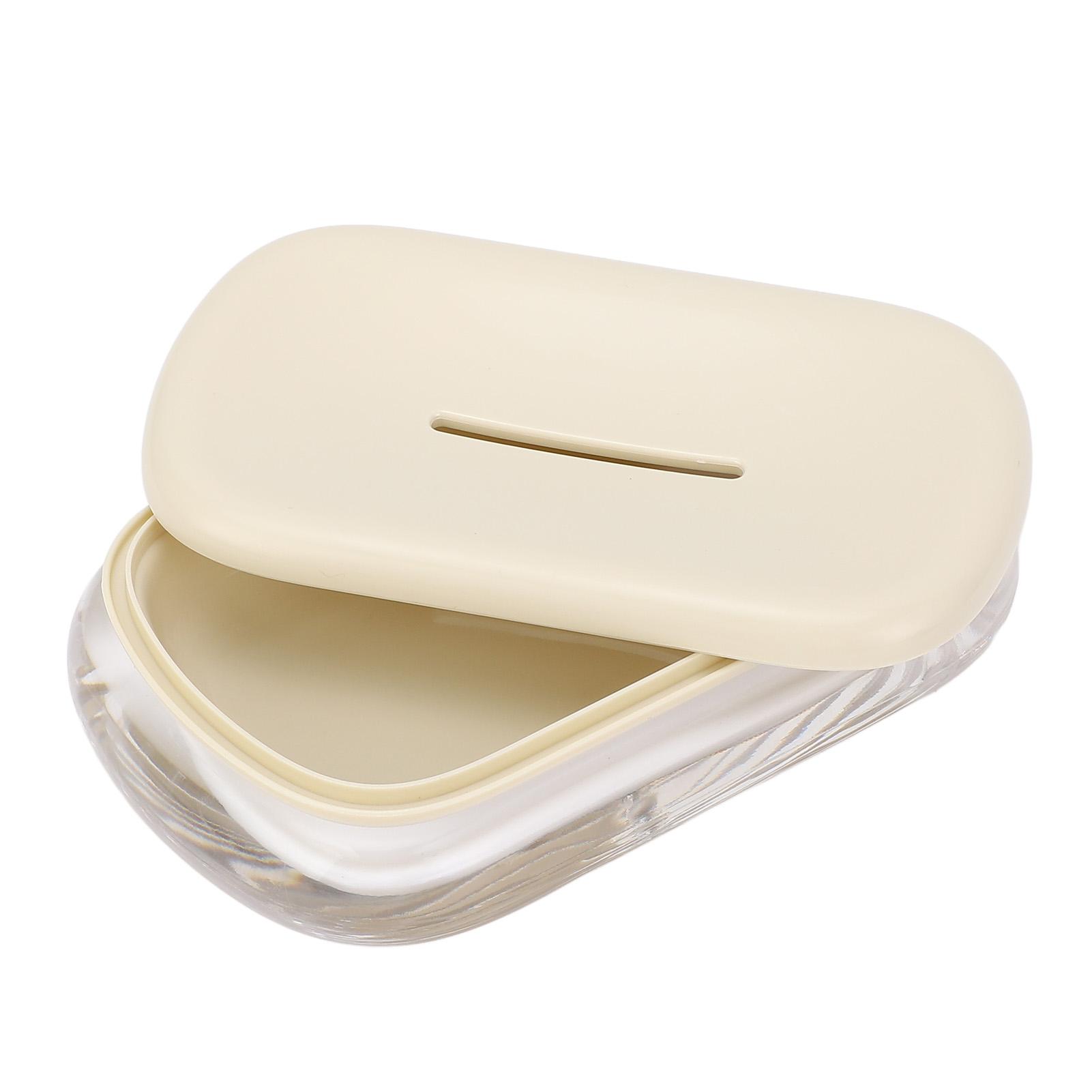 

Акриловая мыльница Двухслойный дренажный держатель для хранения Контейнер для мыла для столешницы в ванной комнате Крем