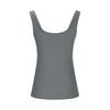 Women Tops U-Neck Sleeveless Slim Fit Solid Color Tank Tops Ribbed Elastic Summer