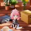 Anime spy playhouse Q version sitting position Ania figure model desktop car chassis ornament statue gift