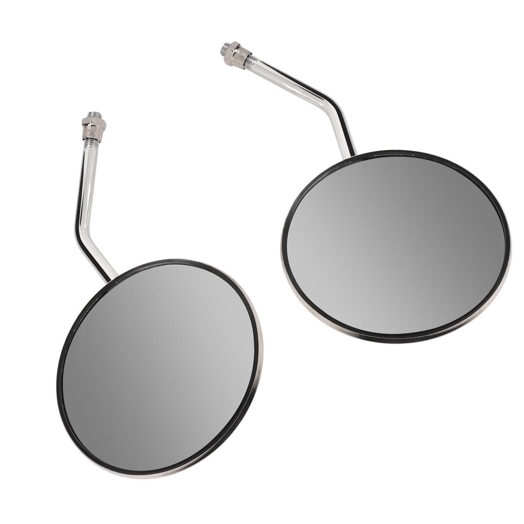2PCS Motorcycle Rear View Mirror Stainless Steel High Definition Clear View Replacement for Suzuki Gn125