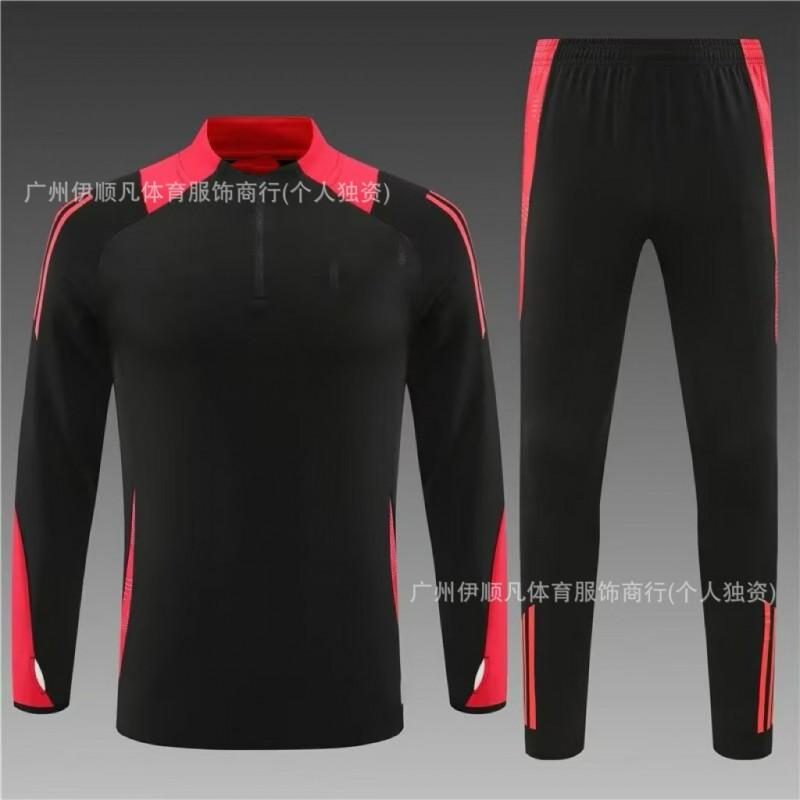 Heren Dames Voetbal Trainingsshirt Halve Rits Opwarmshirt Napoli PSG AC Milan Brazilië Manchester United Fans