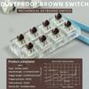 Metal Plastic Composite Linear Switches For Mechanical Keyboards With Hot Swap Function Black Red Brown Blue Option