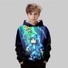 Fashion Printed Cartoon Sweatshirt Casual Simple Top Loose Hoodies Sweatshirts Boys