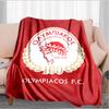 Olympiacos Fc: Coperta Orgoglio Rosso e Nero Adatta per Divani, Letti, Uffici e Campeggio - Regalo Perfetto per Halloween Natale