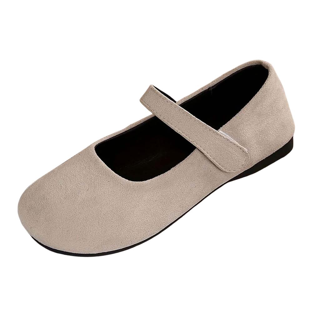Flat Retro Fashion Shoes Fairy Shoes One Word Shallow Mouth Small Leather Shoes With Skirt Flat Open Toe Shoes For Women Dressy