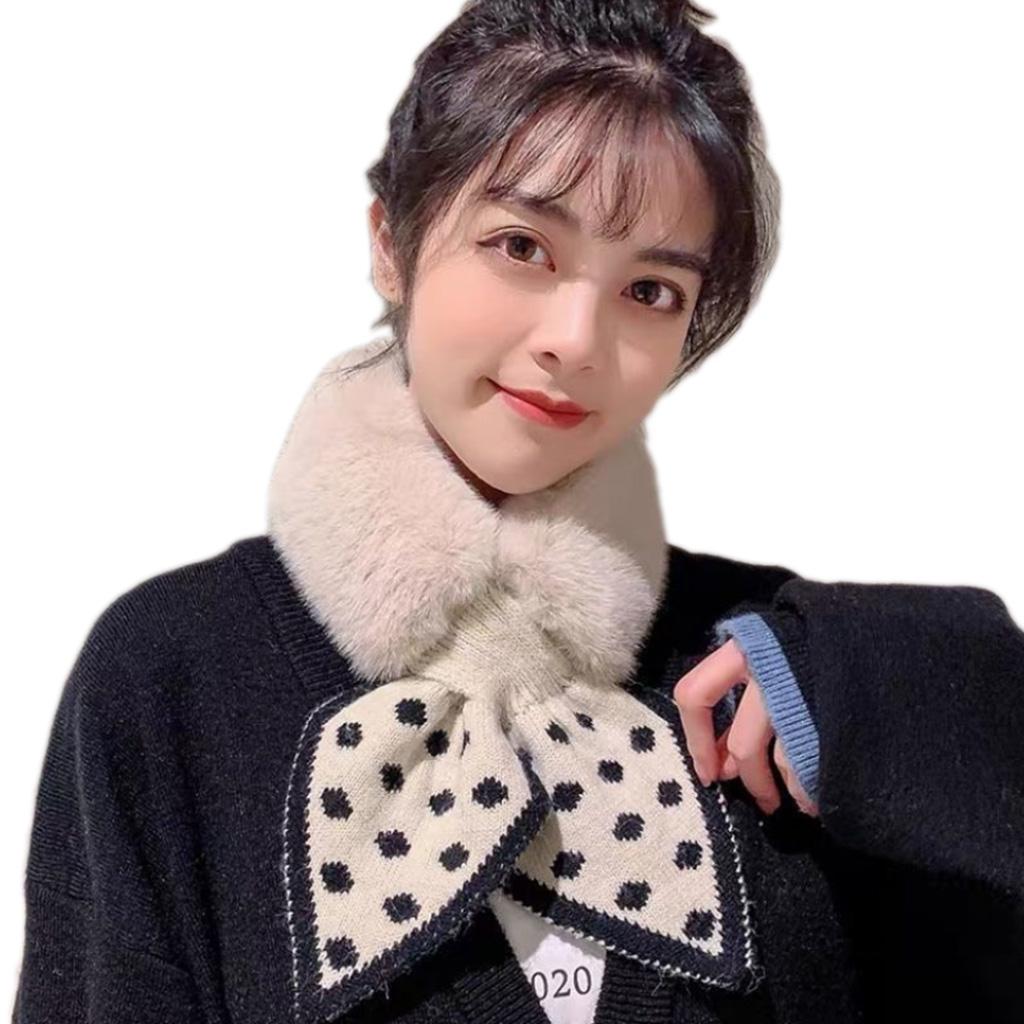 Neck Warmers For Women False Collar Women Fake Rabbit Fur Collar Scarf Women