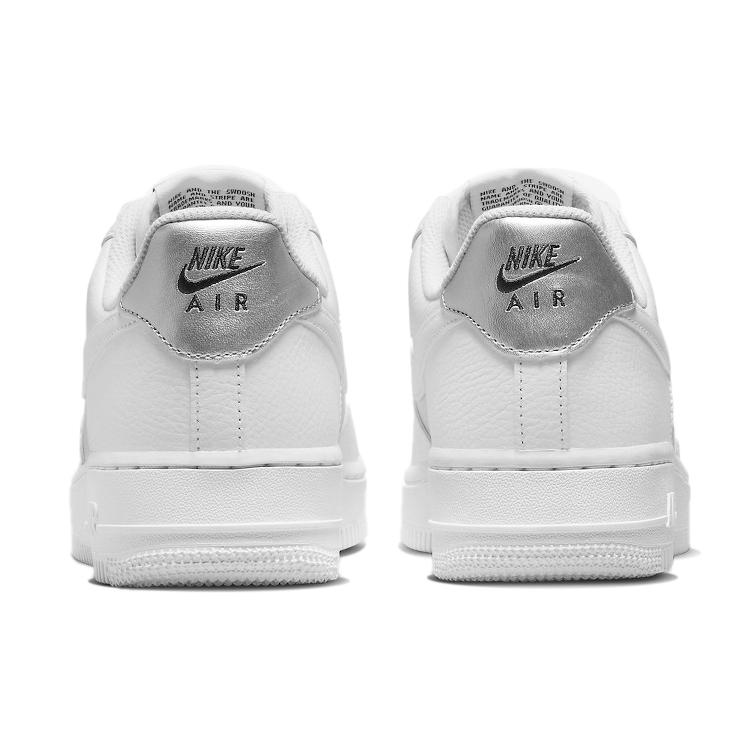 New Nike Air Force 1 Low '07 White Metallic Silver 2022 Women's DD8959-104