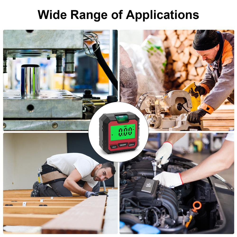 Magnetic Digital Angle Meter Absolute and Relative Measurement Angle and Slope Conversion
