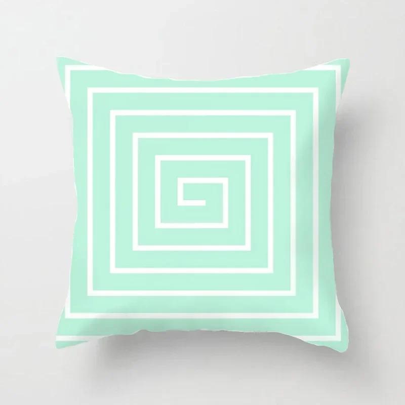 Marble Geometric Pattern Decorative 45*45cm Pillowcase Polyester Cushion Cover Throw Pillow Sofa Decoration Pillowcover