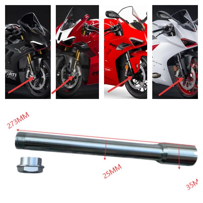 Suitable for Ducati Panigale 899 1199 1199R 1199S 959 1299 1299R 1299S V2 V4 V4R V4S Xdiavei Dark Diavel1200 1260 V4 Front Wheel Axle Spindle Rod
