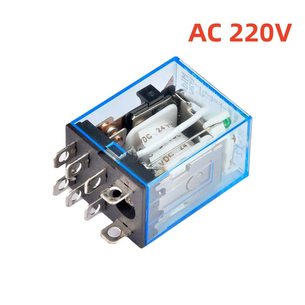 1pcs General Purpose LY2NJ HH62P Electronic Micro Electromagnetic Relay LED Lamp 10A 8 Pins Coil DPDT DC12V 24V AC110V 220V