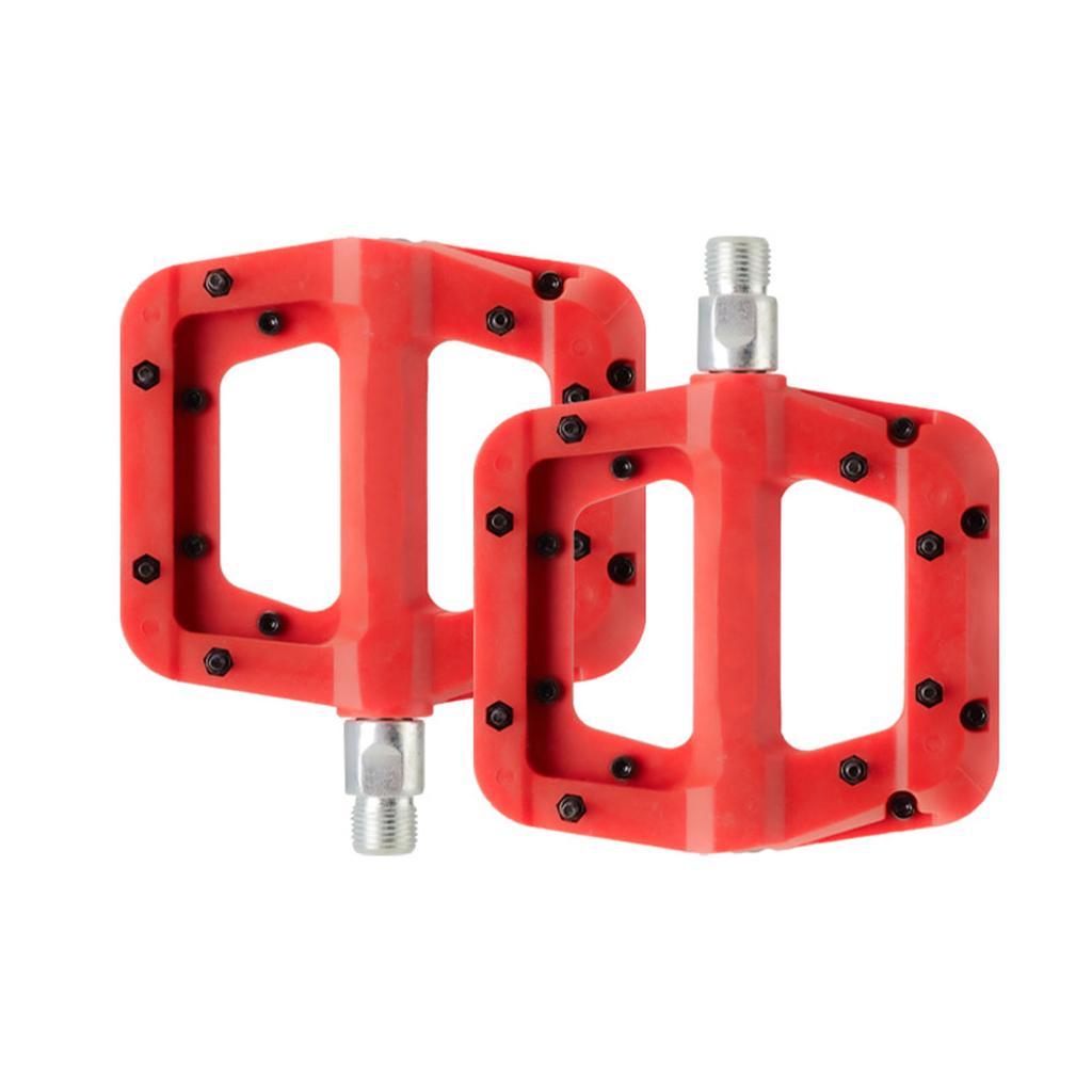 1 Pair Bike Pedal 9/16in Widened Anti Slip Sy Installation Nylon Mountain Bike Pedal for