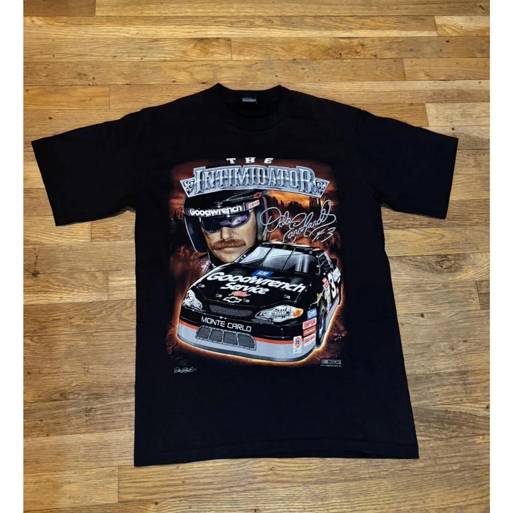 man clothing 100Cotton normcore Tshirt 1990s DALE EARNHARDT American retro Streetwear Fashion Oversized Casual racing car shirt