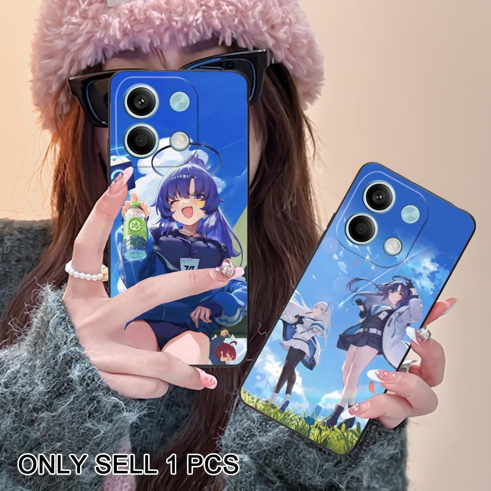Blue Archive Yuuka Matte TPU Mobile Phone Case for POCO M7 M6 M5 M4 M3 X7 X6 X5 X4 X3 Pro GT 5G Colorful Printing Cover