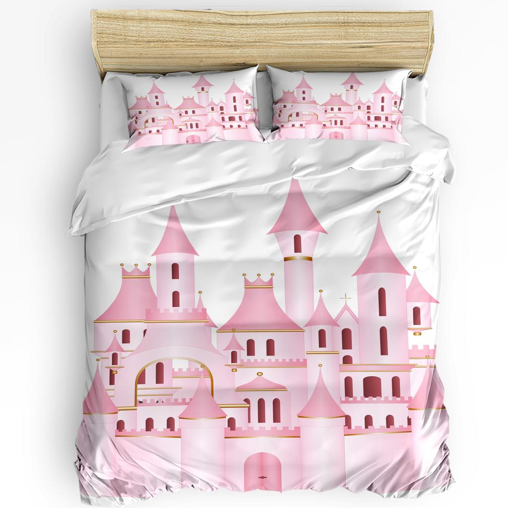 Medieval Bedding Set For Bedroom Bed Home Old Scottish Castle Vintage Style European Middl Duvet Cover Quilt Cover Pillowcase