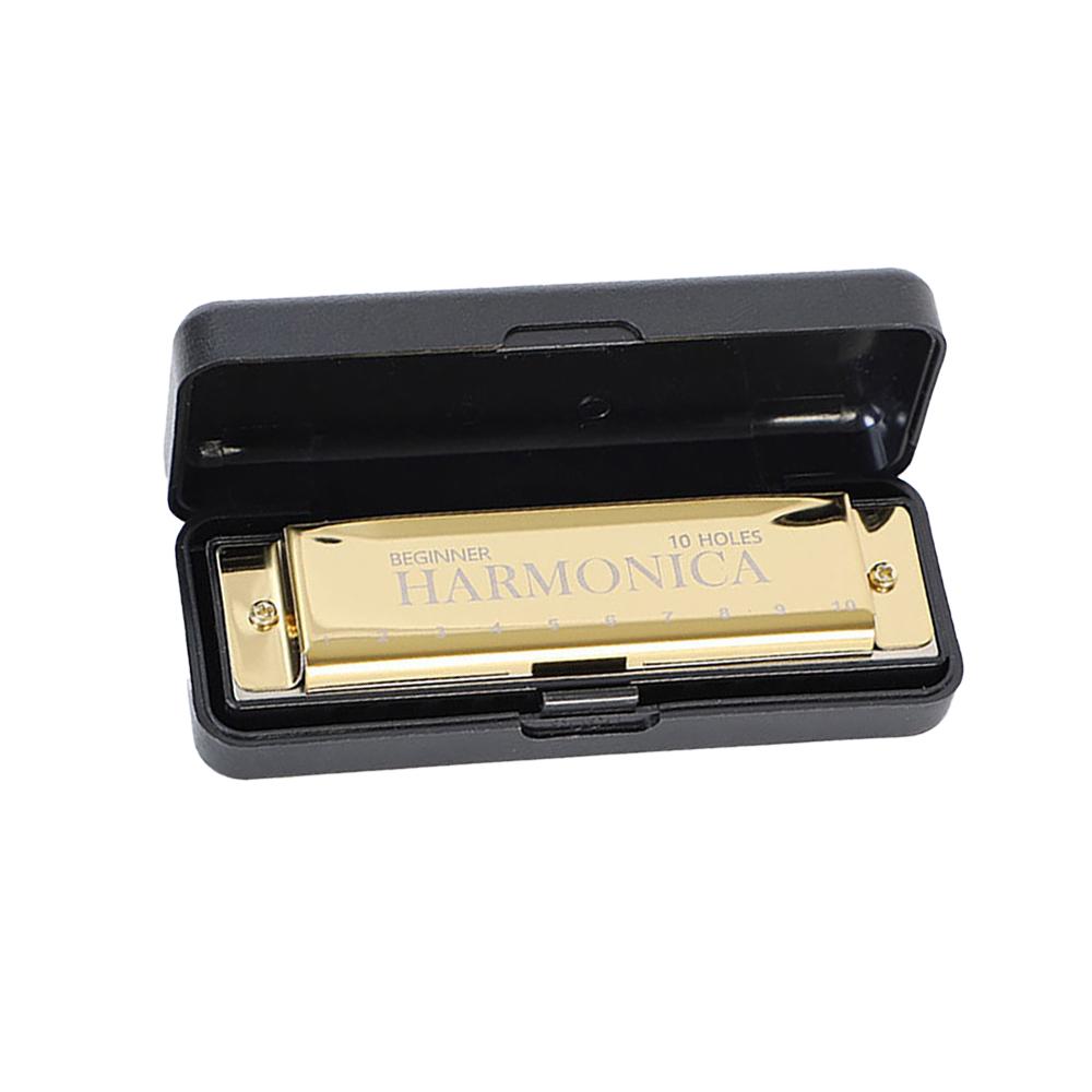 10-otworowa harmonijka ustna tonacji C Blues Harp Harmonijka ustna Obudowa z brązu fosforowego Diatoniczny zestaw harmonijkowy dla początkujących dla dzieci