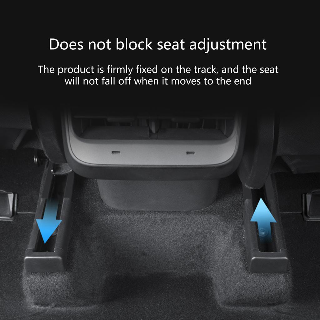 Rear Seat Slide Rail Soft Rubber Anti Kick Plug Protection Suitable For Car 3/Y Car Interior Function Accessories 4pcs