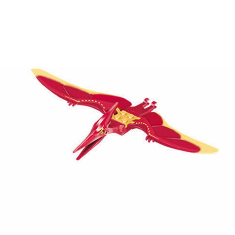 Sperrblöcke Jurassic Dinosaurier Tyrannosaurus Rex Wyvern Velociraptor Stegosaurus Bausteine ​​Spielzeug für Kinder Dinosaurier