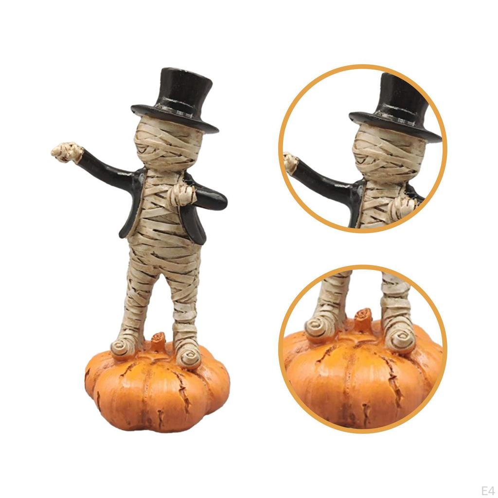 Collectible Figurine Dancing on Decoration Art Crafts with Top Hats Props Desktop Ornament for Shelf
