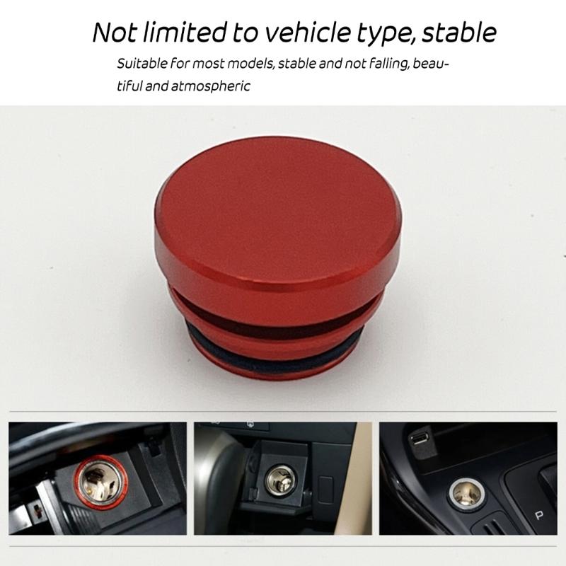 Car Cigarette Lighter Cover  Universal Car Cigarette Lighter Socket Dust Cap