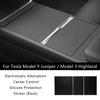 For Tesla Model Y Juniper Central Control Panel Electrostatic Adsorption Sticker Model 3 Highland Console Protect Silicone Cover