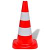 Red and White Reflective Traffic Cones 50 Cm