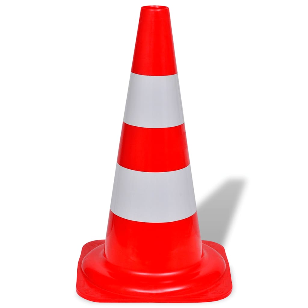 Red and White Reflective Traffic Cones 50 Cm