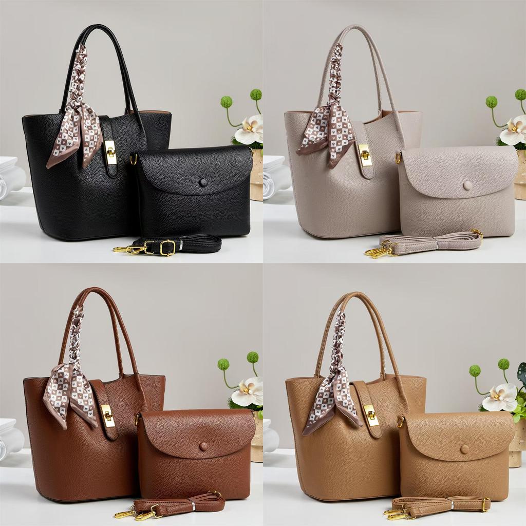 Crossborder Style Mother Bag With Pu Leather Water Bucket Design For Daily Use