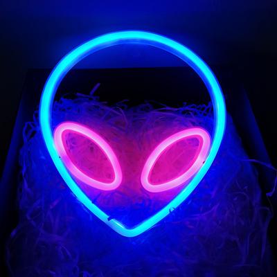 Veilleuse Néon Espace USB ET Planète Fusée Lumières LED Art 3D Veilleuses Lampe Pour Chambre Mur Bande LED Néon Pile AA