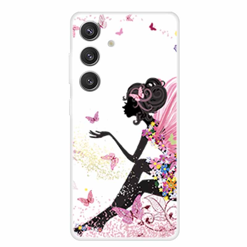 Soft Back Cover For Samsung S23 S 24 Ultra Silicone TPU Phone Cases for Samsung Galaxy S 23 Plus S24 FE Transparent Clear Coque