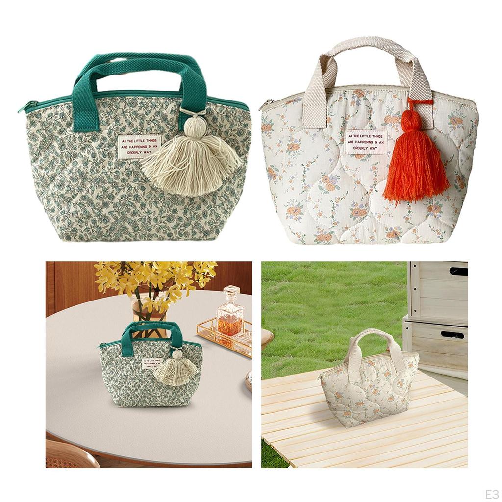 For Women Food Handbag Multi-Purpose Lunch Container Bag Outdoor Picnic Beach Work