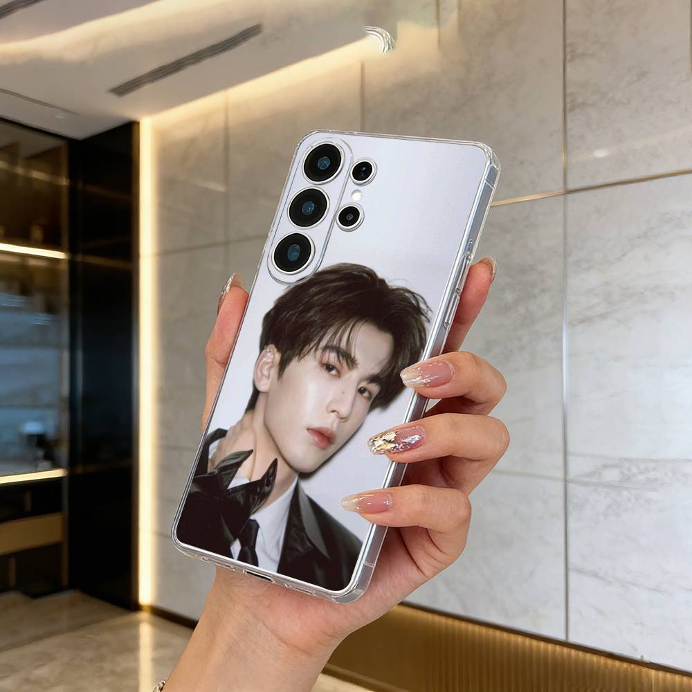 Actor Linghe Zhang Phone Case For Samsung S25,S24,S21,S22,S23,S30,Ultra,S20,Plus,Fe,Lite Transparent Cover