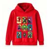 Kids Boys Girls Pullover Hoodie, Cute Superhero Cartoon Printed Long Sleeve Casual Sweatshirt, Comfortable Hooded Top for Daily Wear and Party Gift